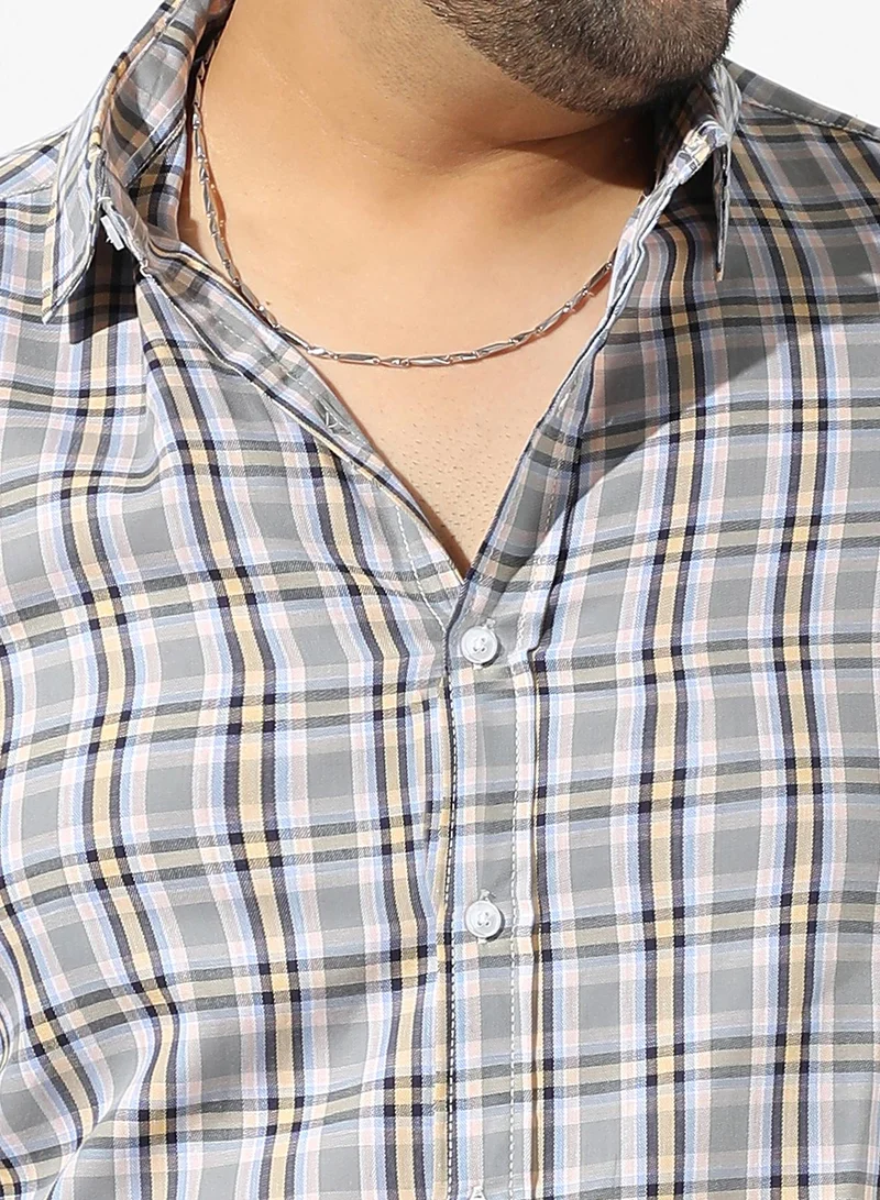 Instafab Plus Tartan Plaid Shirt