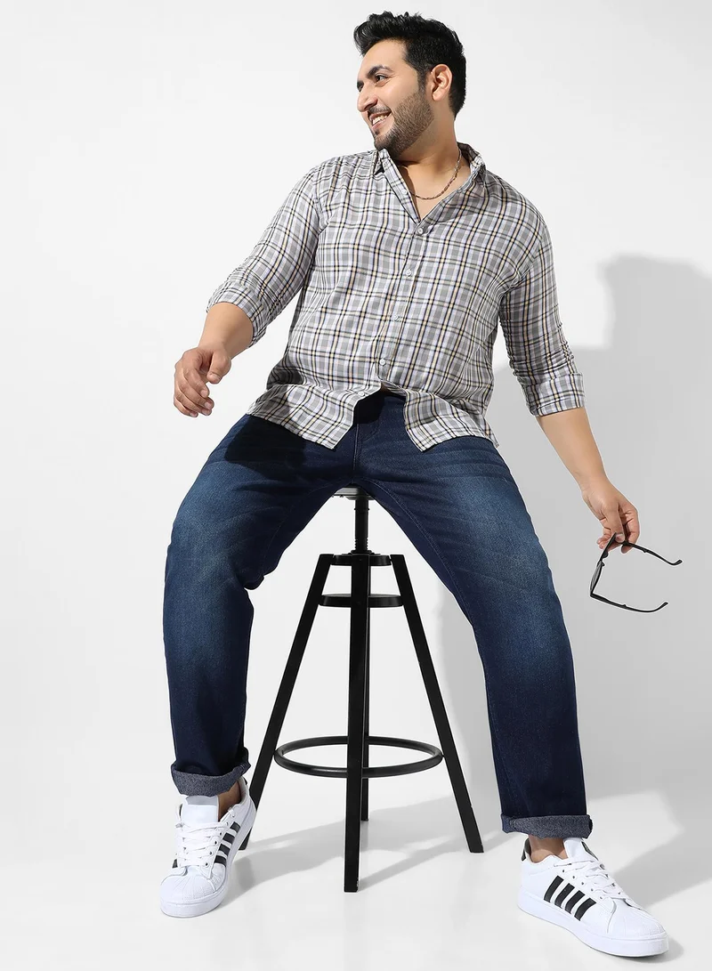 Instafab Plus Tartan Plaid Shirt
