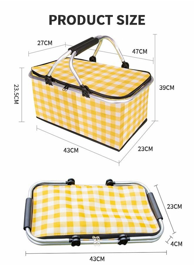 30L Large Picnic Basket Shopping Travel Camping Grocery Bags,Insulated Picnic Basket,Leak-Proof Collapsible Cooler Bag,Grocery Basket with Lid and 2 Sturdy Handles,Camping Supplies - pzsku/ZBEDC247E0E3D40FB2F34Z/45/_/1671860236/d1f80b94-cb37-4eed-81ae-8354f2cf519e