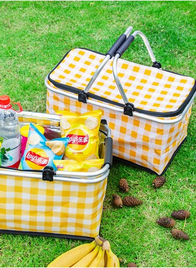 30L Large Picnic Basket Shopping Travel Camping Grocery Bags,Insulated Picnic Basket,Leak-Proof Collapsible Cooler Bag,Grocery Basket with Lid and 2 Sturdy Handles,Camping Supplies - pzsku/ZBEDC247E0E3D40FB2F34Z/45/_/1671860237/228e7075-5ab2-4f96-a013-42f4e00ba78e