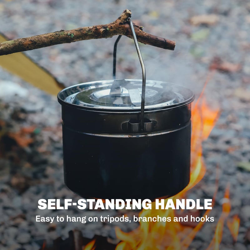 Fire-Maple Firemaple Antarcti 1.8L Stainless Steel Pot - Food Grade SUS304 Camping Pot with Steaming Function - Lightweight and Durable for Outdoor Cooking - Image 3