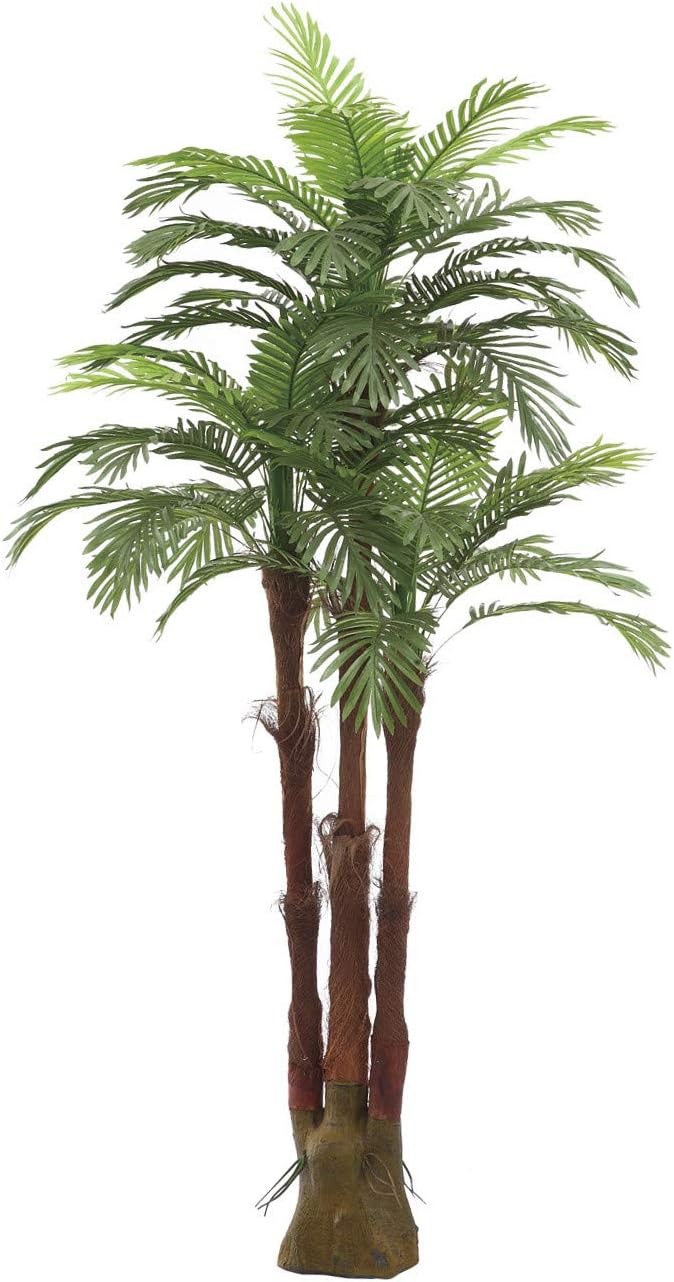 AMERIQUE AMERIQUE Pair Gorgeous 6 Feet Triple Tropical Palm Artificial Plant Tree with Standable Trunk Real Touch Technology with UV Protection 6 Green 2  - Image 2