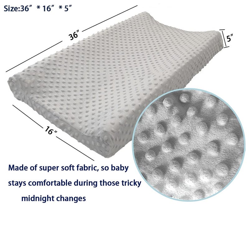 iEvolve Ultra Soft Minky Dots Changing Pad Cover (White, Diaper-changing-pad-covers, Baby) - Image 2