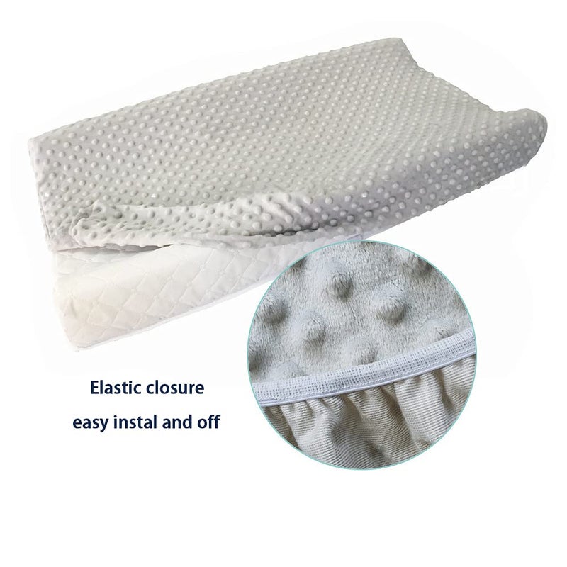 iEvolve Ultra Soft Minky Dots Changing Pad Cover (White, Diaper-changing-pad-covers, Baby) - Image 3
