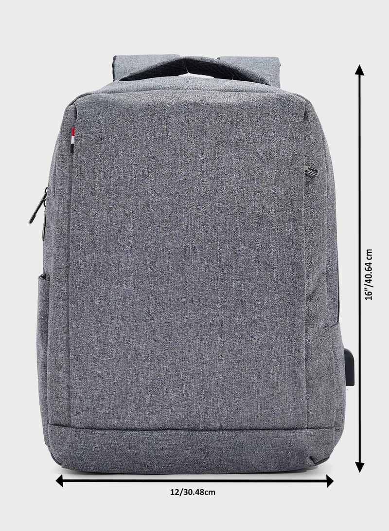 Seventy Five Casual Backpack With Usb Port