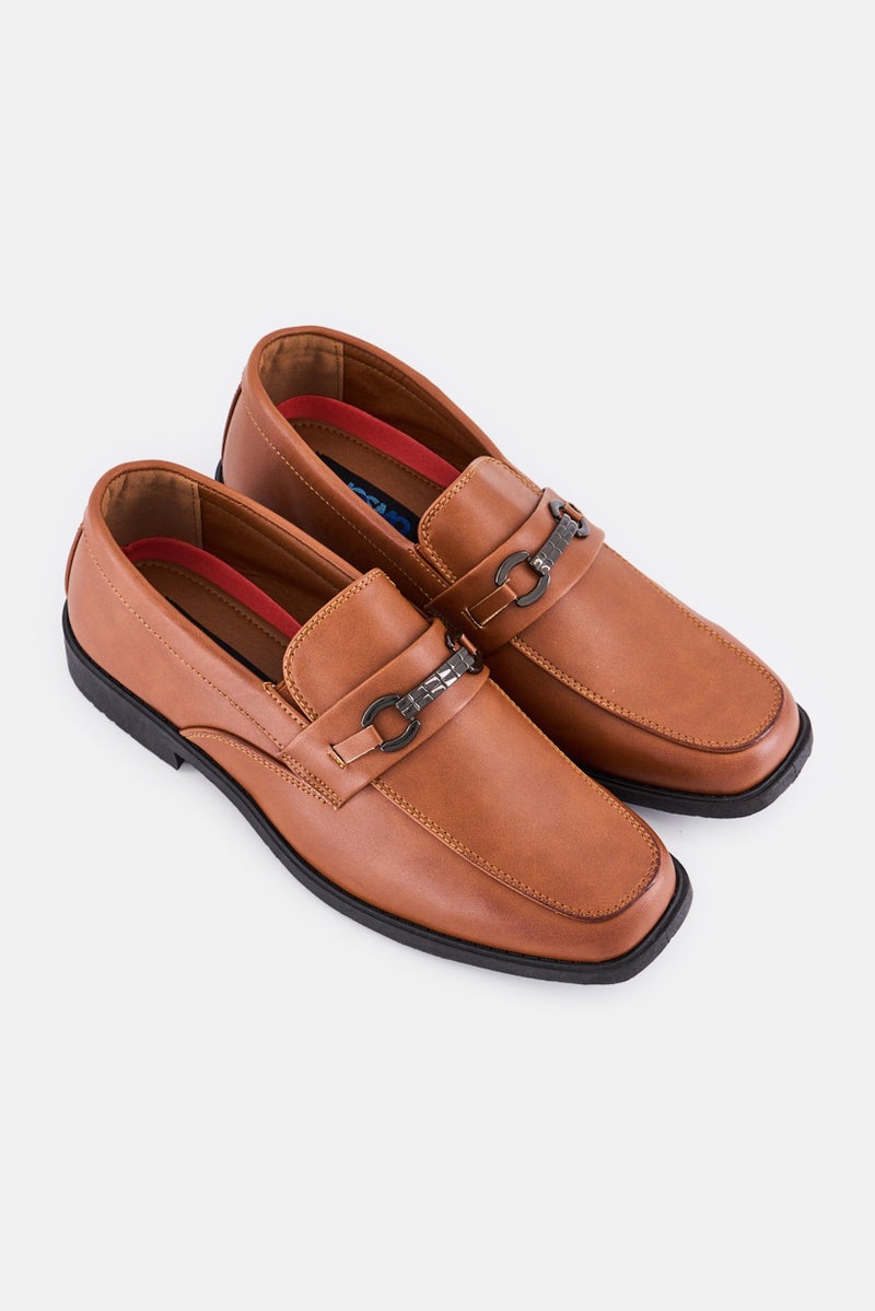 Josmo Kids Boy Slip On Loafers, Brown - Image 2