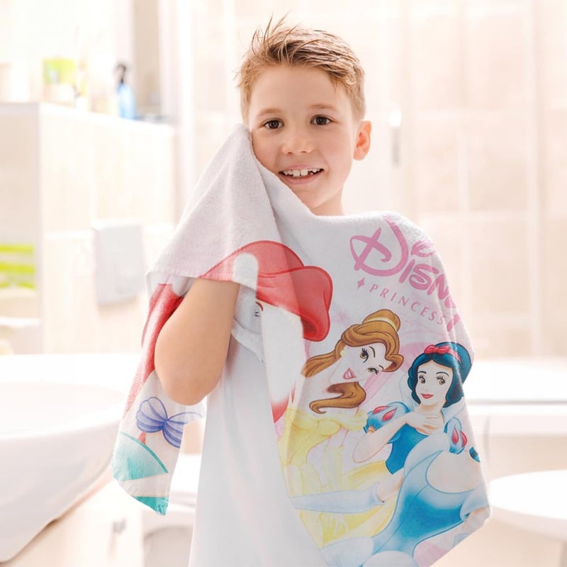 Kuber Industries Kuber Industries Disney Princess Microfiber Soft Kids Bath Towel Multi  - Image 1