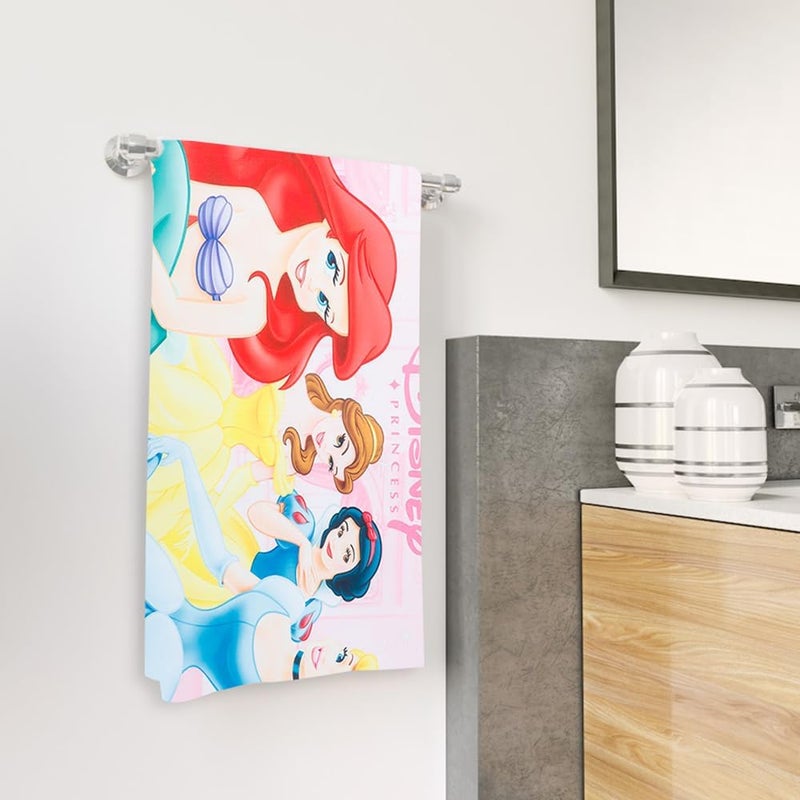 Kuber Industries Kuber Industries Disney Princess Microfiber Soft Kids Bath Towel Multi  - Image 5