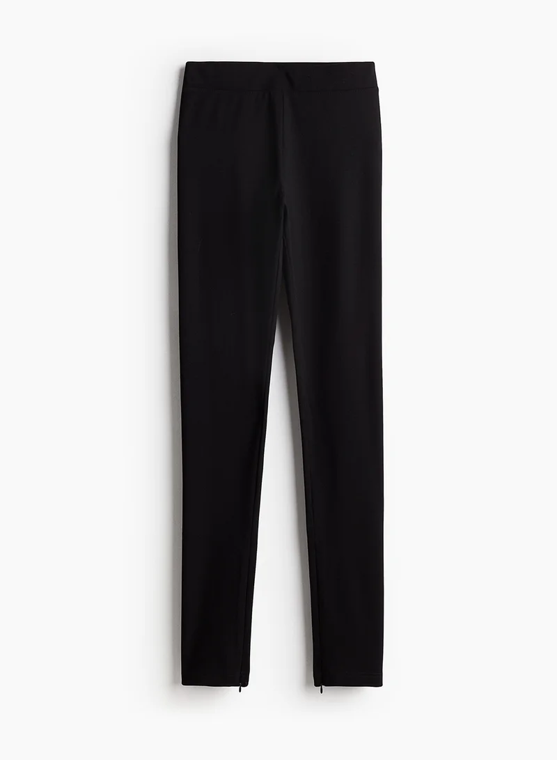 اتش اند ام Zip-Hem Leggings
