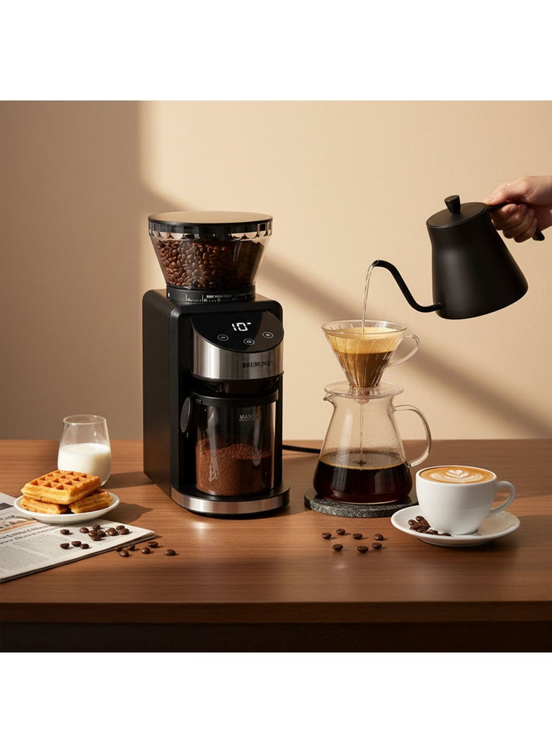 REBUNE digital coffee grinder RE-2-194 (200W, 230g) - Image 2