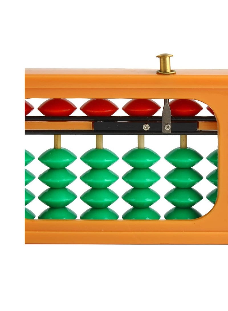 Y&D Abacus Bead Arithmetic Counting with Reset Button School Supplies for Children Vintage Wooden Soroban Chinese Calculator Tool (13 Column)  - Image 5