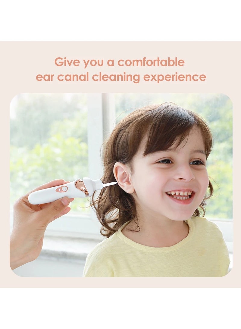 ارواق مجموعة مزيل شفط شمع الأذن الكهربائية المضيئة، مجموعة أدوات تنظيف الأذن المرئية القابلة لإعادة الشحن للأطفال والكبار - Image 3
