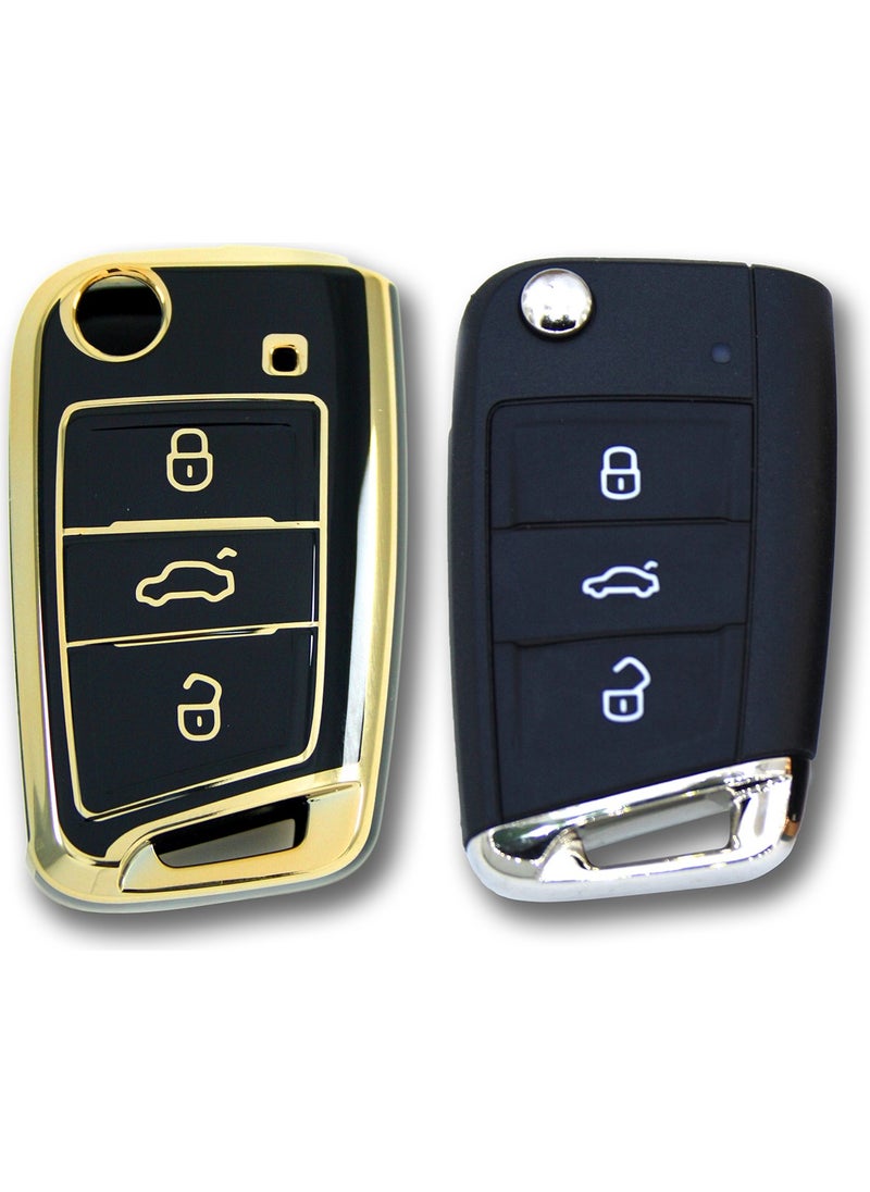 Tekno Dev Market Volkswagen-Seat-Skoda Flip Silicone Key Case  - Image 2