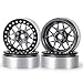RCLIONS 4pcs Aluminum Alloy 22inch Beadlock Wheels Rims for Axial Wraith SCX10 TRX4 110th RC Rock Crawler Car Titanium - Image 2