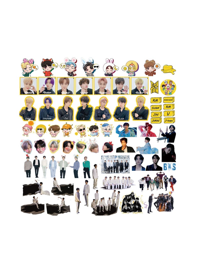 151-Pcs Kpop BTS Jungkook Solo Gift Pack with Photocards Lanyard Sticker Keychain for Fans