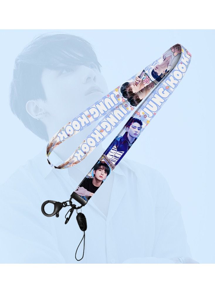 151-Pcs Kpop BTS Jungkook Solo Gift Pack with Photocards Lanyard Sticker Keychain for Fans