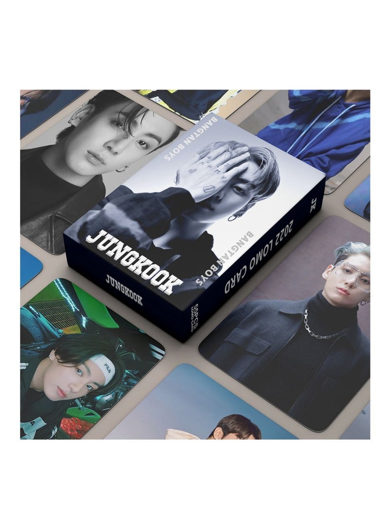 151-Pcs Kpop BTS Jungkook Solo Gift Pack with Photocards Lanyard Sticker Keychain for Fans