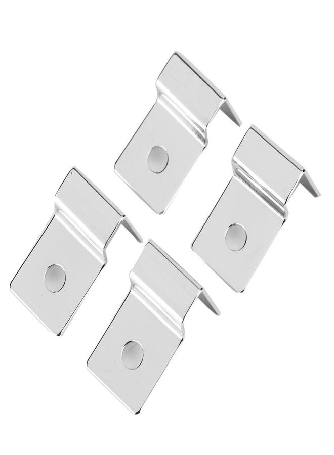 Chiffonade 8 Pcs Stainless Steel Aquarium Glass Cover Clips Fish Tank Support Bracket with Plugs Universal Fit Hood Fastener(6mm) - Image 3