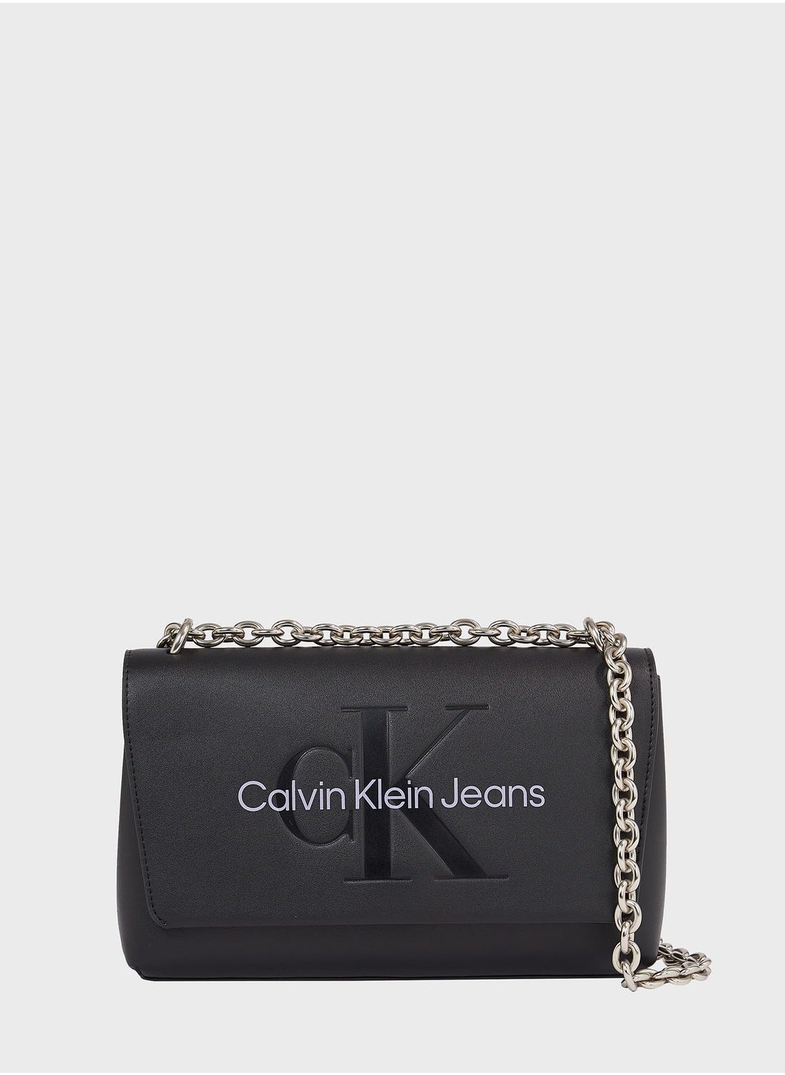 Calvin Klein Jeans sculpted phone crossbody bag in black