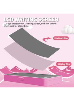 بيوينتي لوح كتابة LCD صغير بشاشة ملونة، لوح رسم إلكتروني سهل المسح، لعبة تعليمية لتعلم الرسم والكتابة، 6.89 × 3.54 × 0.79 بوصة.  - Image 5