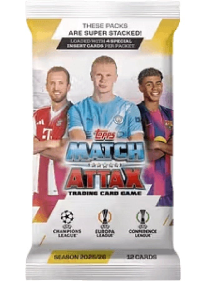 Topps UEFA Champions League 2025/2026 – Single Pack (12 Cards)