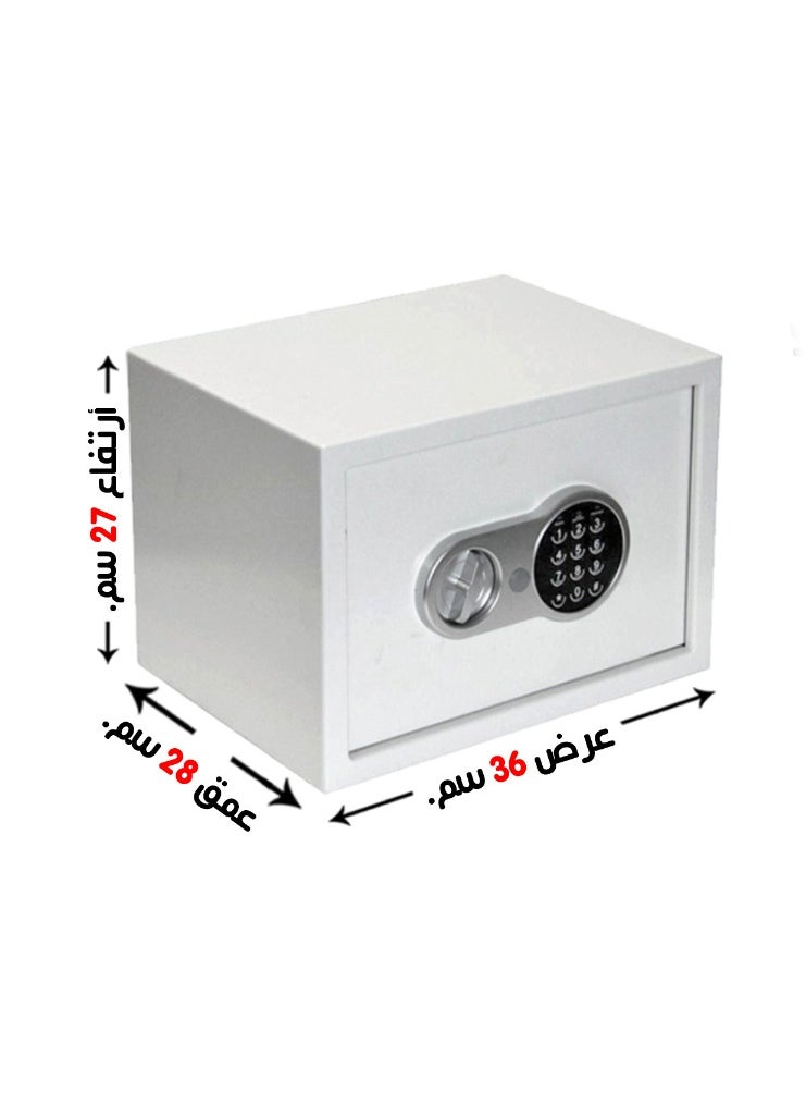 Generic Luxury Fire-Resistant Digital Security Safe With Electronic Number Pad And Lock And Physical  Key 35*25*25 CM  - Image 3