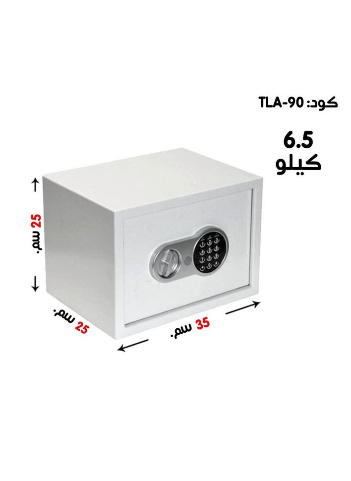 Generic Luxury Fire-Resistant Digital Security Safe With Electronic Number Pad And Lock And Physical  Key 35*25*25 CM  - Image 1