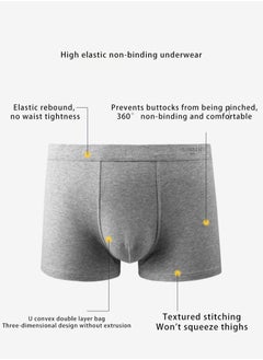 BJollys 4-Pack Men's Boxer Briefs 95% Polyester Fiber Boxer Shorts Breathable Soft Underwear Summer High Stretch Seamless Underwear  - Image 2