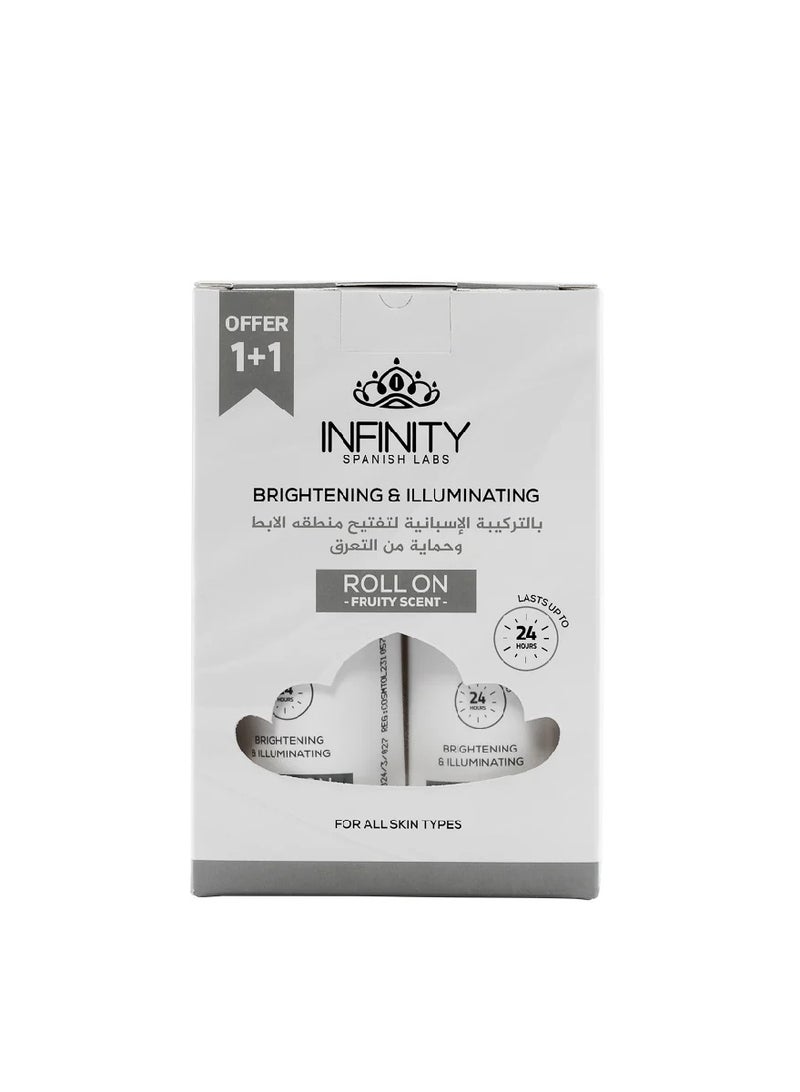 إينفينيتي مزيل عرق مضاد للتعرق ومنعش برائحة الفاكهة من إنفينيتي - 80 مل (عبوتين بسعر واحدة) - Image 2