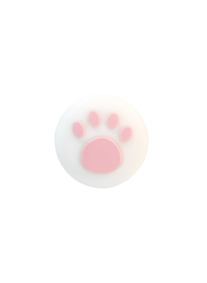 Suitable For PS4/PS5 Handle Rocker Cap Dog Big Claw Silicone Rocker Cap SWITCH PRO Rocker Cap-Product Color:White Powder - Image 1