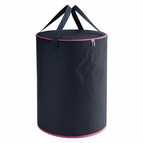 BLESS BERRIES Foldable Laundry Bag with Side Handles | Collapsible Storage Basket for Clothes Toys Blankets | Durable Fabric Home Organizer for Bedroom Bathroom Dorm Travel Use - Image 1