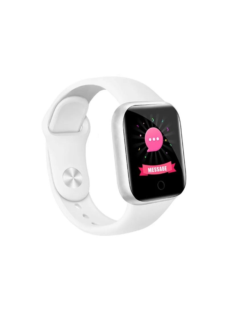 TWEGGON - Apple Watch Strap/Band Compatible With 46mm/45mm/44mm/49mm Silicone Strap for Apple watch All Series White - Image 1