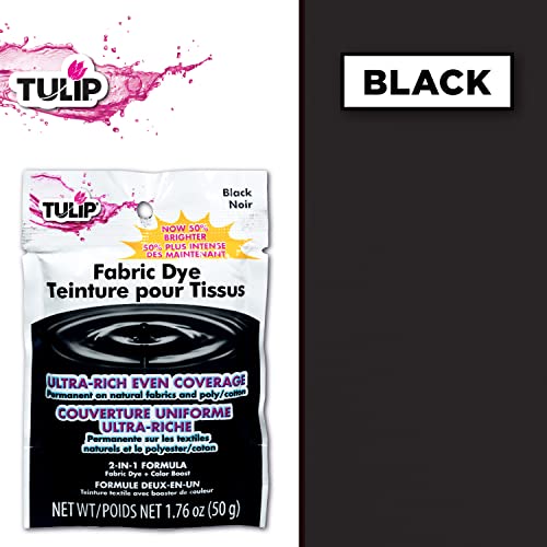 Tulip Permanent Fabric Dye Powder, Hot Dye Method for Vibrancy, Long-Lasting Color, Black - Image 3