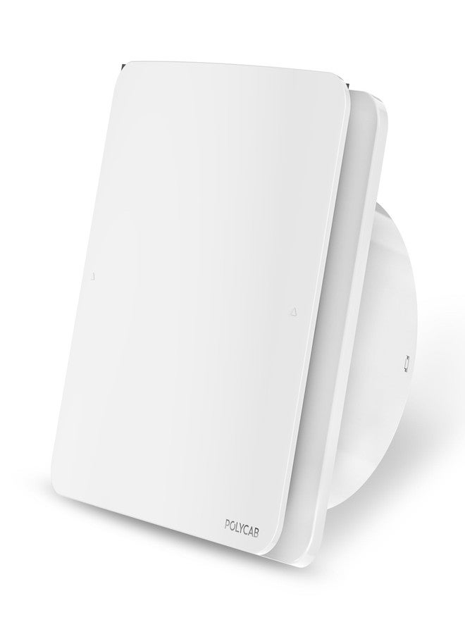 Polycab Freshly Prime BLDC 150mm Energy Efficient Exhaust fan for Kitchen, Bathroom | Noiseless, Sleek Design Easy to Clean | High Speed, Powerful Motor, 100% Copper Winding, 2 Year Warranty【White】 - Image 1