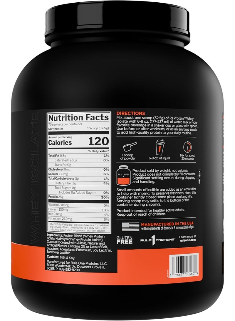Rule 1 Whey Protein Isolate Chocolate Peanut Butter 5 Lb - Image 3
