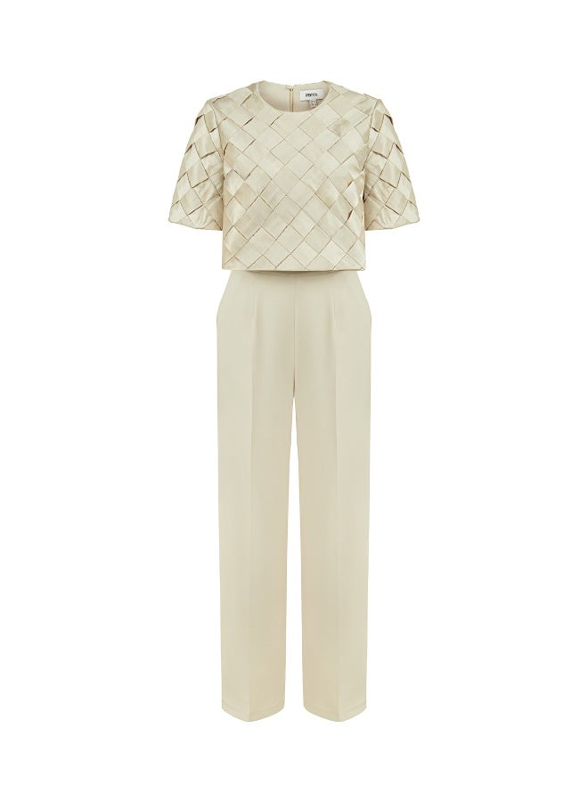 Ipekyol Contrast Textured Jumpsuit - Image 5