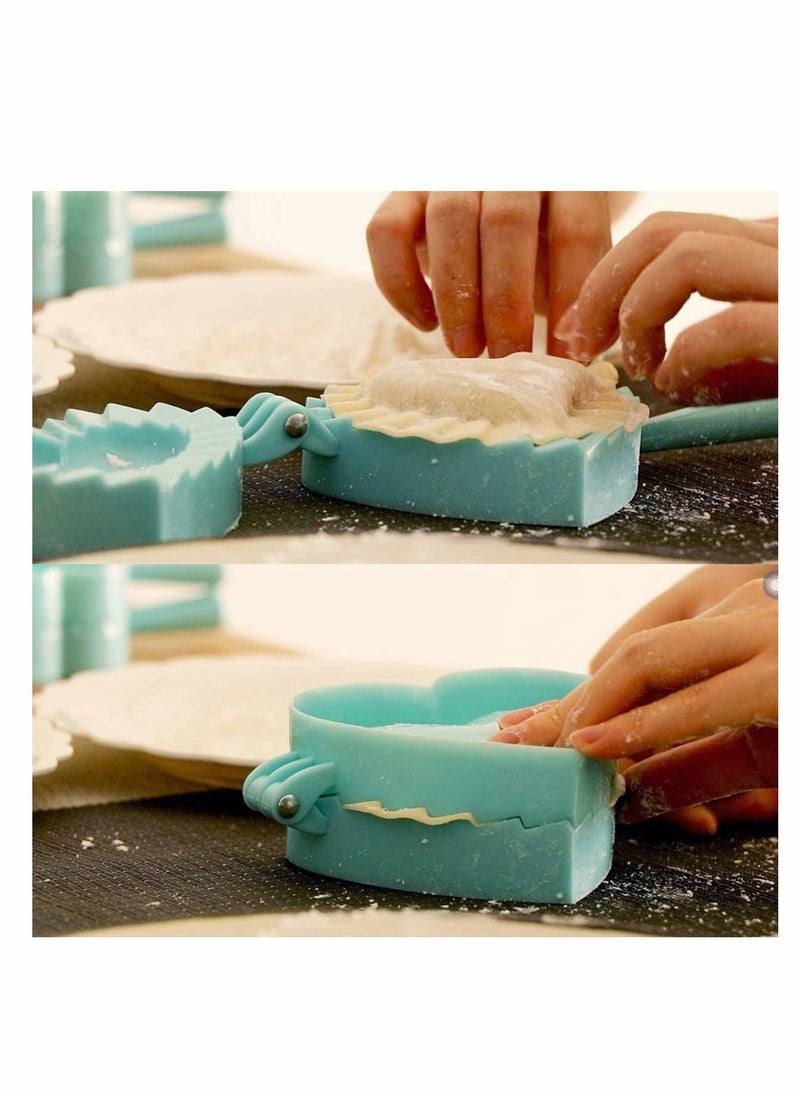 Excefore 5PCS Ravioli Dumpling Maker, Plastic Dumpling Maker Set Dumpling Pasty Molds Cutter Dough Press Set Wrapper Pie Crimper Pastry Mould Tool Accessories for Home Kitchen Cooking  - Image 5