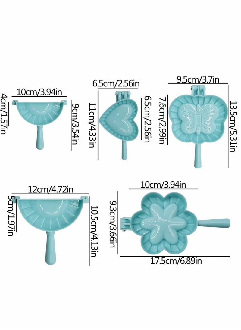 Excefore 5PCS Ravioli Dumpling Maker, Plastic Dumpling Maker Set Dumpling Pasty Molds Cutter Dough Press Set Wrapper Pie Crimper Pastry Mould Tool Accessories for Home Kitchen Cooking  - Image 2