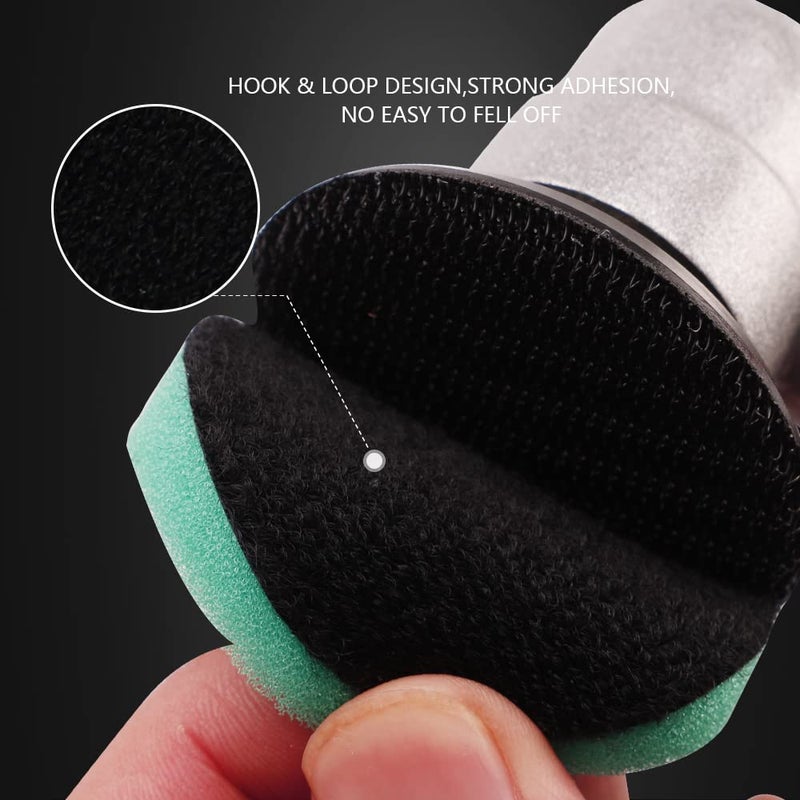 SPTA 29pcs Drill Buffing Pad Detail Polishing Pad Mix Size Kit with 5/8-11 Thread Backing pad & Adapters for Car Sanding, Polishing, Waxing (29Pcs Mini Polishing Pad Set2) - Image 5