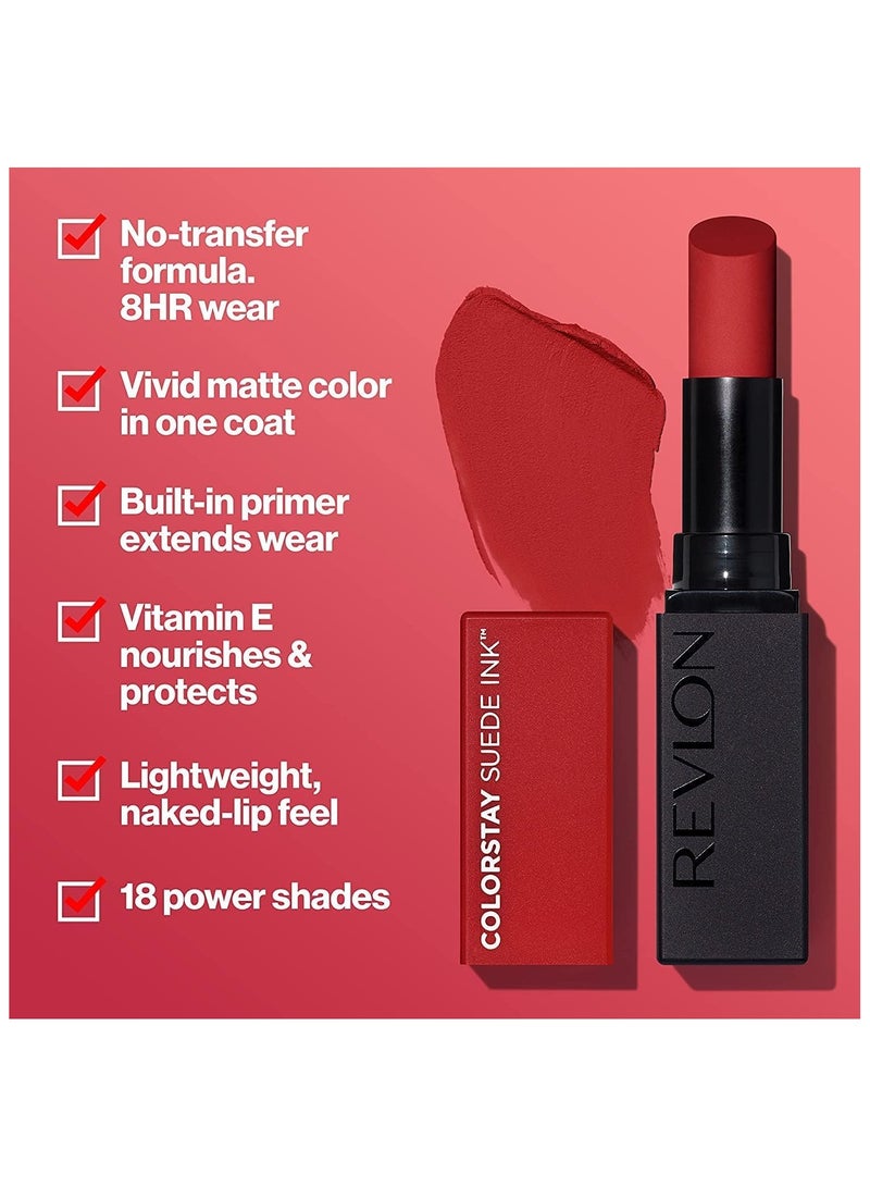 ريفلون Revlon ColorStay Suede Ink Lipstick, 004 Pure Talent, 1 Piece multicolour - Image 2