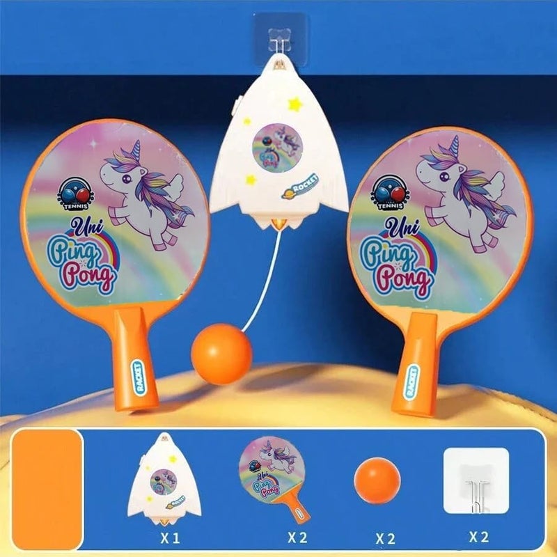 Braintastic طقم تدريب ذاتي لتنس الطاولة مع كرات معلقة، هدايا عيد الميلاد - عبوة من 3 - Image 4