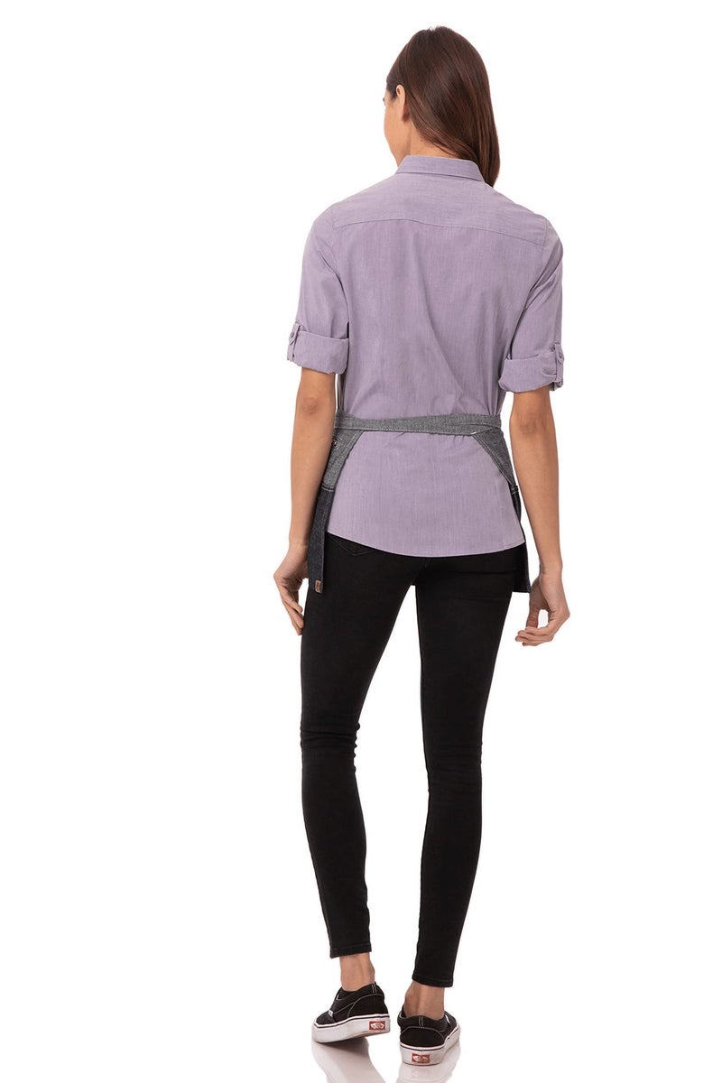 Chef Works Unisex Manhattan Waitress Apron, Indigo Blue, One Size - Image 5
