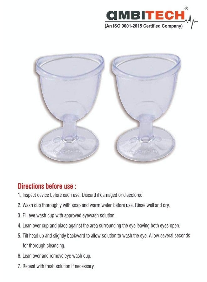 AMBITECH كوب غسيل العين الشفاف من أمبيتيك (عبوة من 1) - Image 5