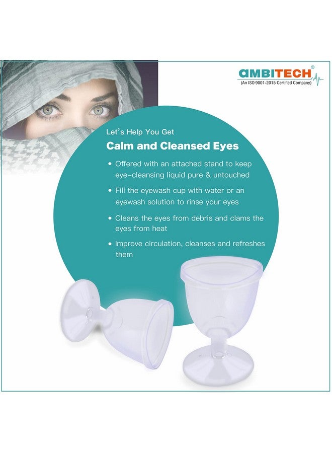 AMBITECH كوب غسيل العين الشفاف من أمبيتيك (عبوة من 1) - Image 3