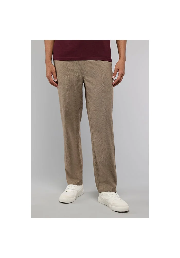 R&b Solid Loose Fit Pants with Elastic Waist