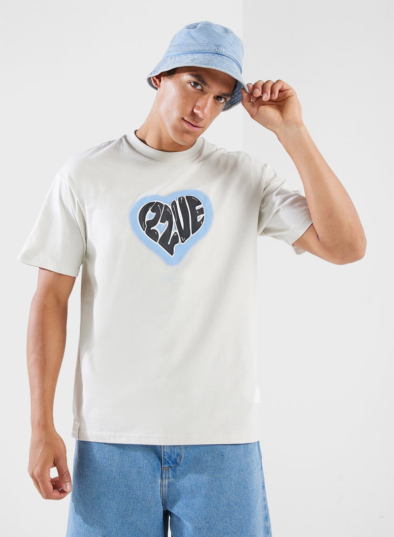 izzue Spray Print T-Shirt - Image 1