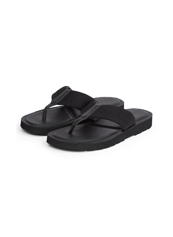 CALVIN KLEIN LOGO SANDALS