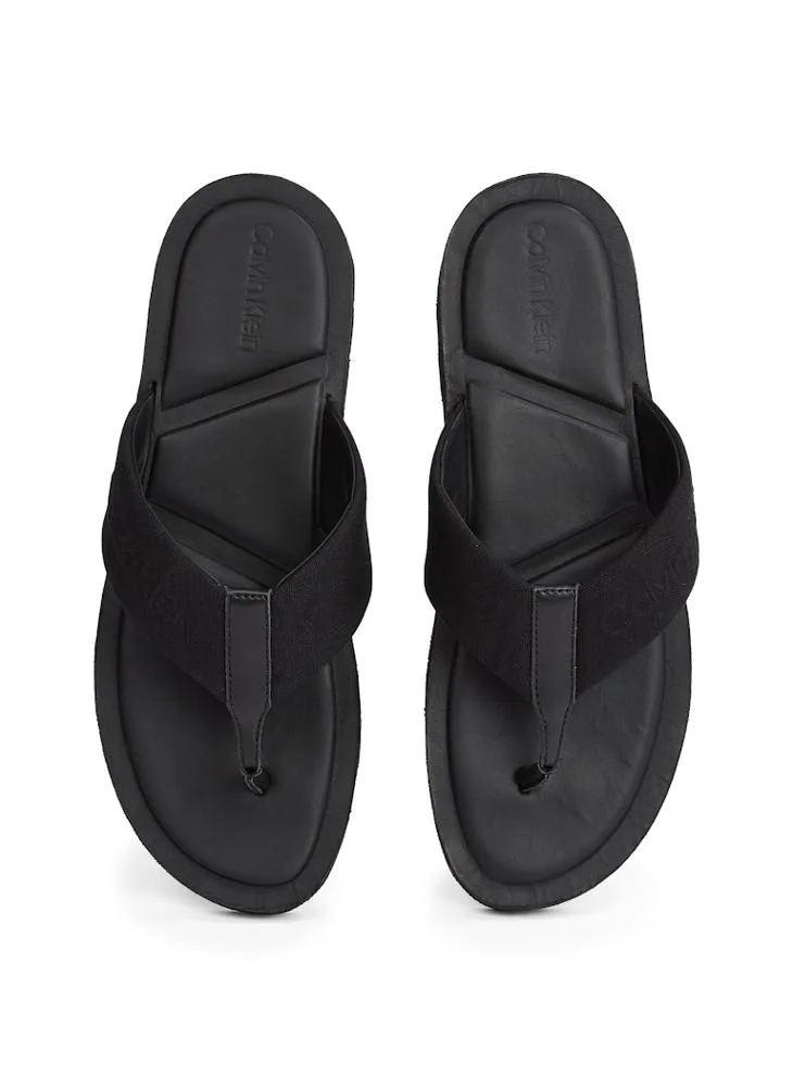CALVIN KLEIN LOGO SANDALS