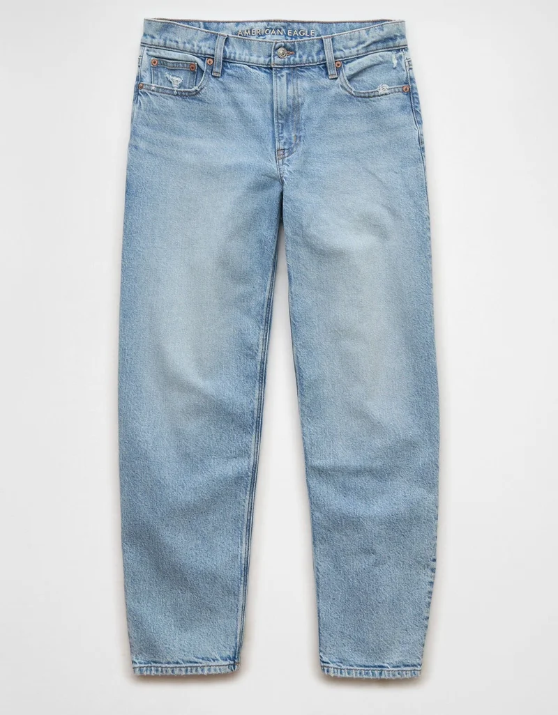 American Eagle  AE Stretch Barrel Jean for Women | Best Price UAE