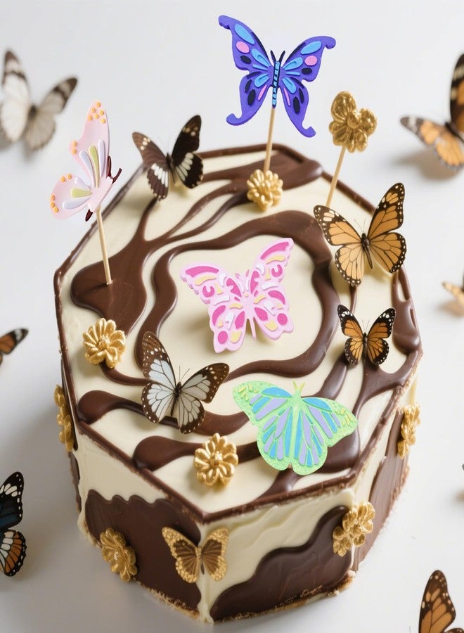 Xcake Lcook 3D Butterfly Silicone Fondant Molds Epoxy Resin Molds for Cake Decoration Chocolate Candle Making Resin Casting Soap Plaster Set of 3 - Image 5